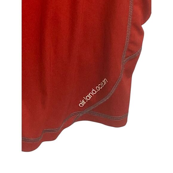 Alo Mens Red Coolfit Interlock Pieced Short Sleeve Yoga Sports Athletic Tee XXL - Picture 4 of 6